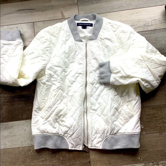 French Connection pale cream jacket size L - Picture 3 of 4